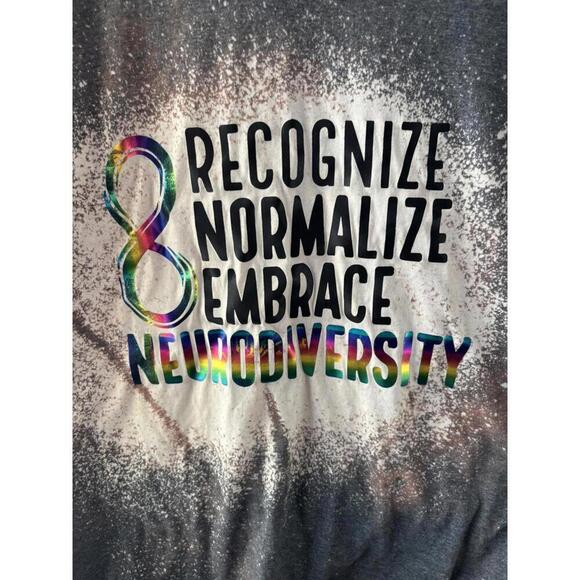 Neurodiversity XL Custom Made T-Shirt - Picture 2 of 4
